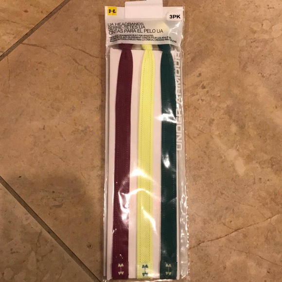 NWT Under Armour Headbands Pack of 3 - Picture 1 of 3